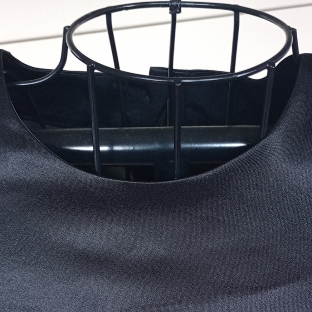 Evan Picone Elegant Black‎ Blouse with Sheer Sleeves - Picture 5 of 13